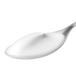 Cucchiaio con yogurt italiano naturale cremoso, ideale per una colazione sana e genuina.